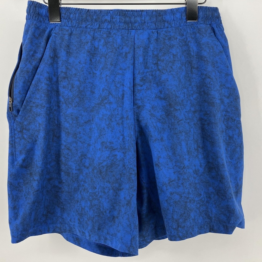 Lululemon Shorts Mens Medium Blue‎ Pace Breaker Lined Athletic Running Gym 7"